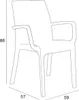 Stapelbarer Rattanstuhl mit Armlehnen Gartenbar Outdoor Produktbild-Vorschau 7