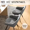 CLIPOP 6er Set Esszimmerstühle Drehbar, Samt Polsterstuhl Produktbild-Vorschau 6