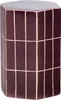 Plu Dekorativer Beistelltisch 42X30x26 Cm Keramik Paars Produktbild-Vorschau 1