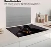 KitchenYeah© Herdabdeckplatte Frau - Schwarz - Gold - Kunst Produktbild-Vorschau 3