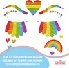 Glitter Face Tattoo Rainbow Gesicht Schminke Schmuck Produktbild-Vorschau 3