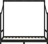 Cloris Designermöbel Kinderbett Schwarz 2x(80x160) cm Produktbild-Vorschau 5