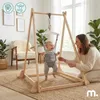 Holz Babyjumper mit Ständer - höhenverstellbarer Sitz, Baby Produktbild-Vorschau 3