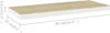 Schweberegale 2 Stk. Eichen-Optik und Weiß 80x23,5x3,8 cm Produktbild-Vorschau 8
