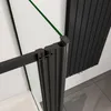 Duschspa 100x140cm Badewannenaufsatz 4-teilig Schwarz Produktbild-Vorschau 5
