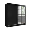 Taviro 200 cm Schwarz, 2-türiger Kleiderschrank mit Produktbild-Vorschau 1