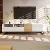 okwish Mobile TV, basso mobile TV con 2 scomparti aperti - Anteprima dell’immagine prodotto 2