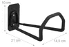 Relaxdays, supporto per tubi, set da 2, da parete, Anteprima dell’immagine prodotto 4