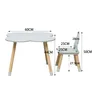 A children's table and chair set with dimensions indicated. Náhľad obrázku produktu