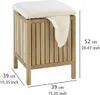 Koupelnový taburet na prádlo NORWAY, 2v1, 52 x 39 x 39 cm, Náhled obrázku produktu 2