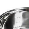 Parowar ze stali nierdzewnej ze szklaną pokrywą - 2 poziomy Podgląd zdjęcia produktu 2