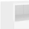 A close-up view of a white cabinet with shelves and a drawer. Podgląd zdjęcia produktu