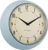 LS-LebenStil Nostalgische Metall Wanduhr Ice Blau 23cm Rund Produktbild-Vorschau 1
