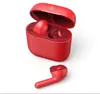 A pair of red wireless earbuds and their charging case are displayed against a white background. Anteprima dell’immagine prodotto