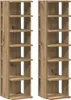 vidaXL Skrinky na topánky 2 ks. Artisan dub 28x27x102 cm Náhľad obrázku produktu 1