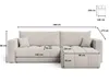 GrainGold Ecksofa L-Form Neva - Ecksofa mit Schlaffunktion, Produktbild-Vorschau 6