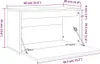 vidaXL Nástěnná skříň 60x30x35 cm z masivního dřeva Náhled obrázku produktu 8