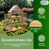 Coemo Gewächshaus Jan mit aufklappbaren Türen und Dach 70 x Produktbild-Vorschau 3