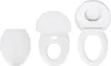 Harbor Housewares Soft Close Familien-Toilettensitz – Weiß Produktbild-Vorschau 6