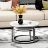 MODFU 2er-Set Couchtisch Satztisch Beistelltisch Produktbild-Vorschau 2