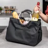 Poliestrowa torba na zakupy eluno WARWE, czarna 43 x 29,5 x Podgląd zdjęcia produktu 4