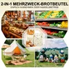 Brotbeutel Bienenwachs 2 Stück, Standboden, Produktbild-Vorschau 7