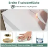 SONNI Kompakter Schminktisch Weiß, dreifarbige Glühbirne, Produktbild-Vorschau 4