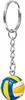 A keychain with a miniature volleyball attached. Produktbild-Vorschau