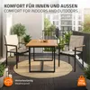 ML-Design – sada 2 zahradních židlí s područkami, béžová Náhled obrázku produktu 4