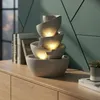 Zimmerbrunnen mit LED Beleuchtung in warmweiß BK912 Produktbild-Vorschau 2