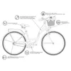 Milord Komfort Stadtfahrrad Fahrrad mit Weindenkorb Produktbild-Vorschau 4