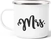 Emaille-Tasse Aufdruck Mr Mrs Partner-Geschenk Produktbild-Vorschau 2