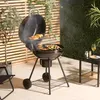 VonHaus 53.3cm Kugelgrill - Tragbarer Holzkohlegril mit Produktbild-Vorschau 2