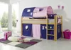 Relita Halbhohes Spielbett ALEX Buche massiv natur lackiert Produktbild-Vorschau 4