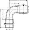 15mm Bogen 90° I/I Kombifitting Frabo DVGW Náhľad obrázku produktu 2