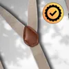 Beige elastische Herren-Hosenträger, stark für elegante Produktbild-Vorschau 3