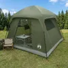 vidaXL Tente-abri Olive Vert, 244 x 213 x 183 cm, polyester Voir les images du produit 2