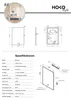 HOKO specchio da bagno antiappannamento LED 70x100cm con Anteprima dell’immagine prodotto 9