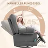 HOMCOM Relaxsessel mit Massagefunktion, Drehbarer Produktbild-Vorschau 5