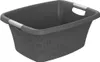 Rotho Wäschewanne Flowers 25 L anthrazit 50,5 x 38,3 x 21,8 Produktbild-Vorschau 1