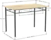 A diagram of a dining table with dimensions indicated. Náhled obrázku produktu