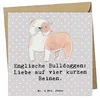Mr. & Mrs. Panda Glückwunschkarte Englische Bulldogge Liebe Produktbild-Vorschau 1