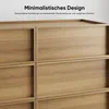 Kommode mit 6 Schubladen 115x48x78cm Holz Eichenfarbe für Produktbild-Vorschau 6