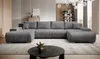 Moebelfest Credo Ecksofa U-Form, Cordstoff, Schlaffunktion, Produktbild-Vorschau 2