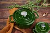 Sallys Gusseisentopf Medium - Hunter Green Majolika Produktbild-Vorschau 5