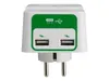APC PM1WU2-GR APC Adapter Essential SurgeArrest 1fach 2x Náhled obrázku produktu 1