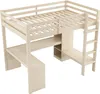 Flieks Lit superposé 140x200cm avec bureau et étagère, Lit Voir les images du produit 5
