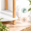 Relaxdays, estantería de esquina, dimensiones (alto x ancho Vista previa de la imagen del producto 9