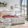 Belanoti Age Boxspringbett 160x200 Eiche 7-Zonen Produktbild-Vorschau 4