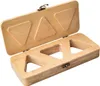 An open wooden box with triangular compartments. Produktbild-Vorschau